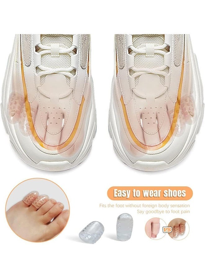 واقيات أصابع القدم السيليكون 20 قطعة، واقي أصابع القدم المقاوم للاحتكاك بالجل، واقيات أصابع قابلة للتنفس للرجال والنساء، أغطية أصابع القدم الشفافة الناعمة، أكمام أصابع السيليكون للذرة، البثور وتخفيف الألم - Image 4